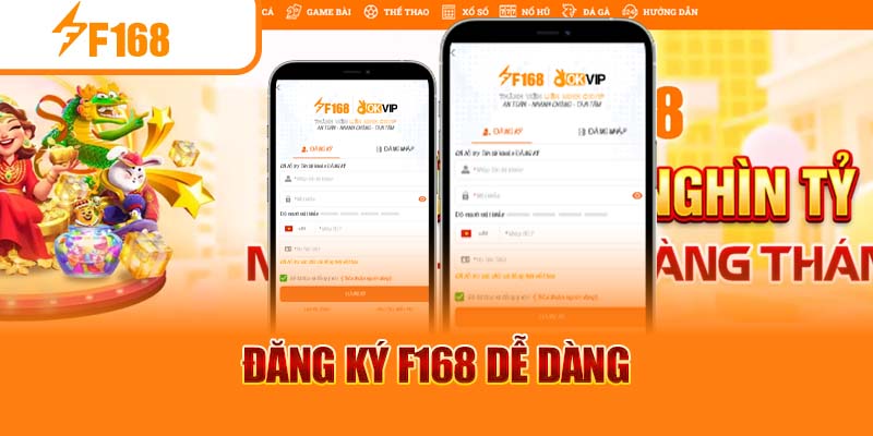 F168 NEWS 7 Đăng ký F168 dễ dàng